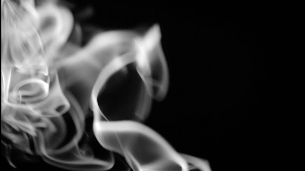 Wisp of White Smoke on Black Background -  Free Stock Video Download - Free Stock Video Footage