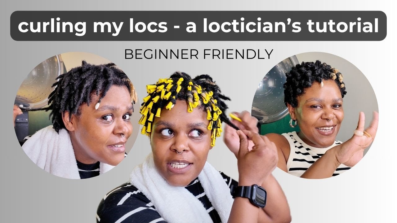 How to create curls on starter locs | Beginner Friendly Perm Rods Tutorial
