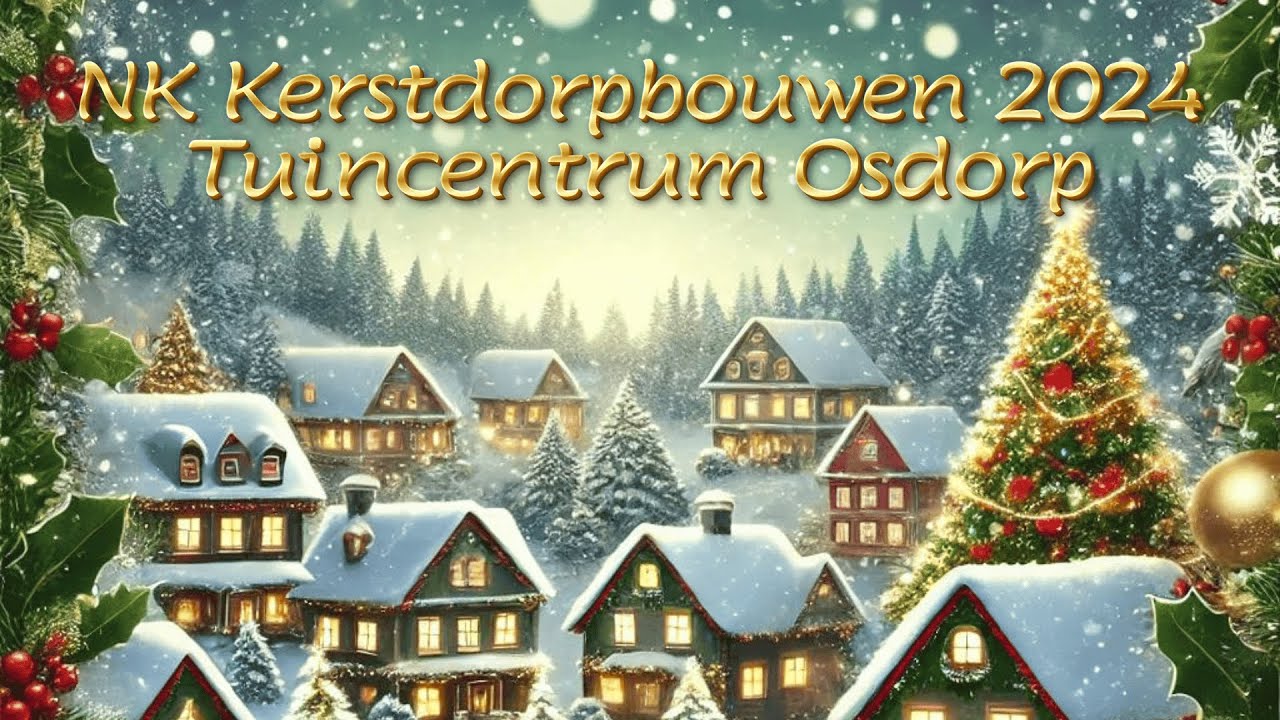 NK Kerstdorpbouwen 2024 in Tuincentrum Osdorp samen met De Kerstdorpbouwers en Kerstdorpclub