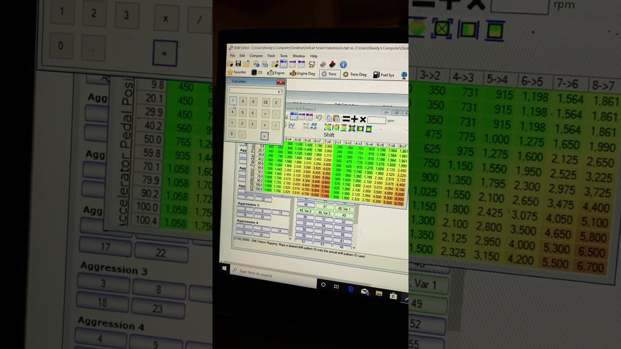 Tuning the dodge hellcat shift scheduling