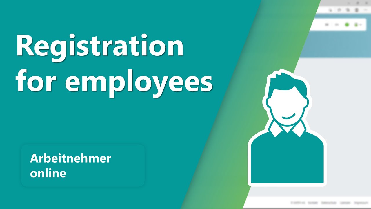 Arbeitnehmer online Registration