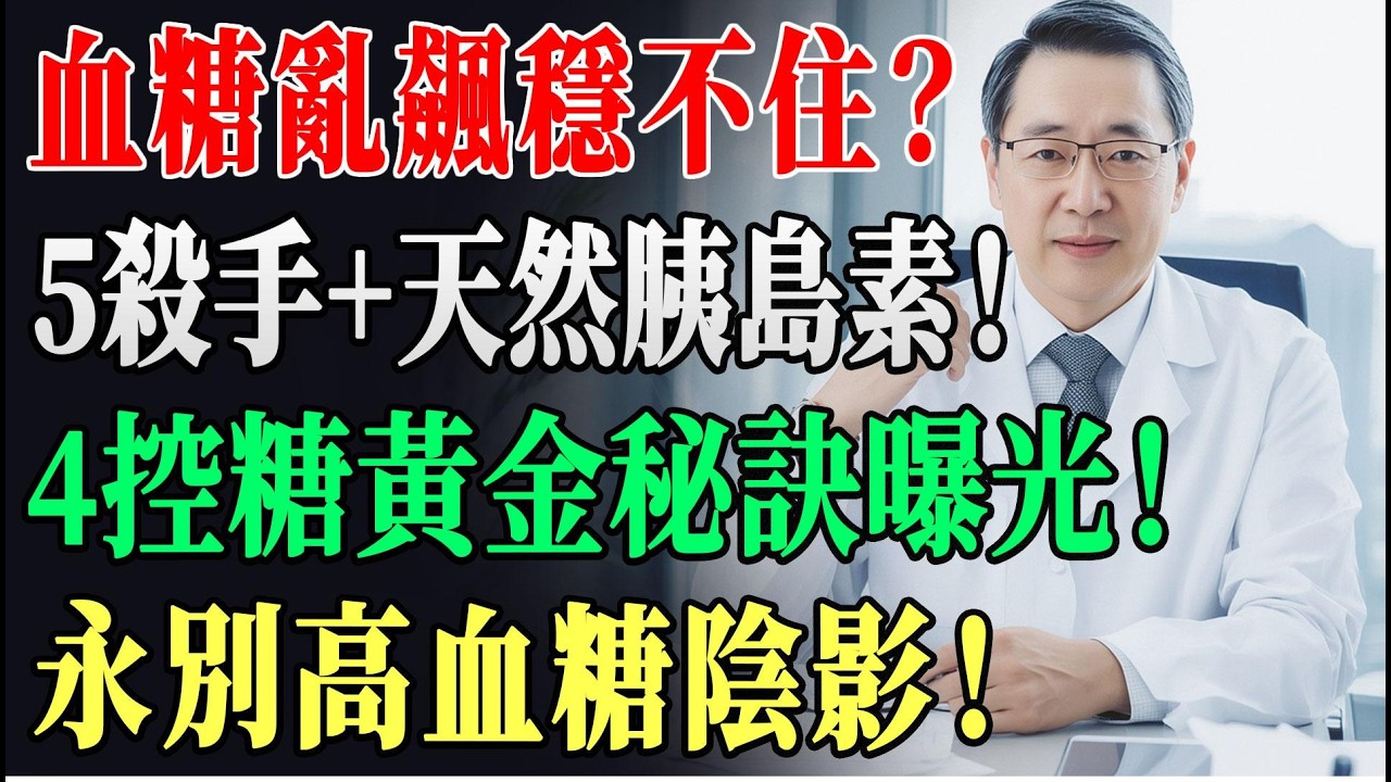血糖失控怎麼辦？避開5大「血糖殺手」，多吃5種天然胰島素，4招教你穩糖斷根！ #高血糖 #天然胰島素 #控糖秘訣 !