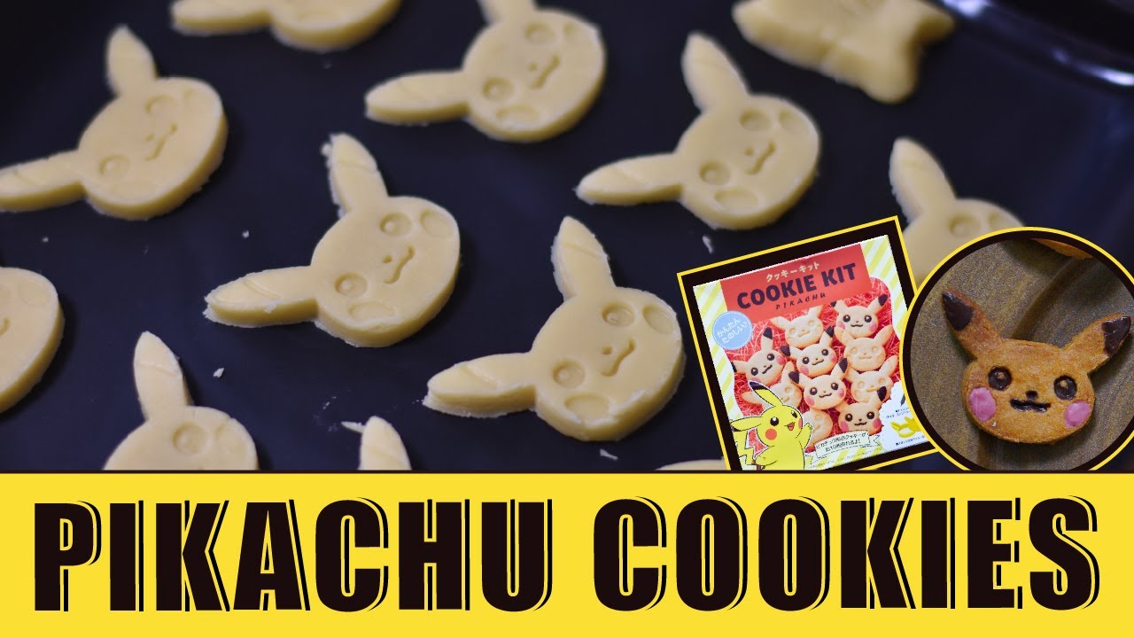 Make Official Pikachu Pokemon Cookies | Pokemon Center Exclusive Cookie Kit | ポケモンクッキーキット