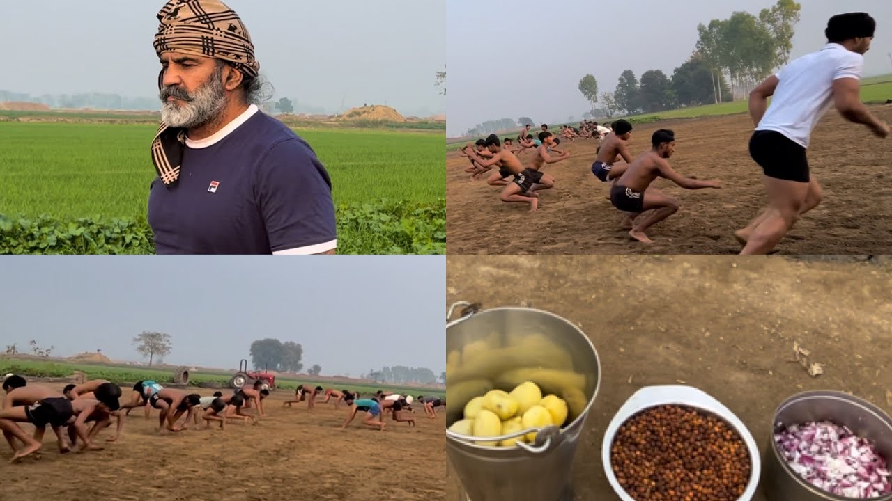 ਤਿੰਨ ਟੀਮਾਂ ਬਣਾਕੇ ਕੀਤੀ exersices ,,,,, full body workout
