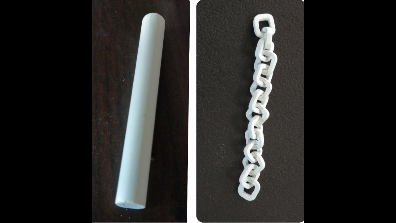 How to make chain from a chalk || Chain link || Chalk art for beginners.