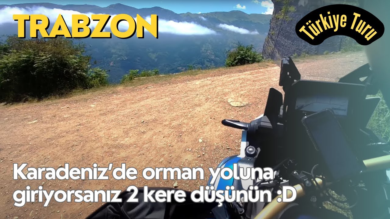 Trabzon Maçka'ya Dağ Yolundan Gittik, Ama Nasıl? 🌳 | Şahin Kaya | Çal Mağarası |  🏍️ Africa Twin #10