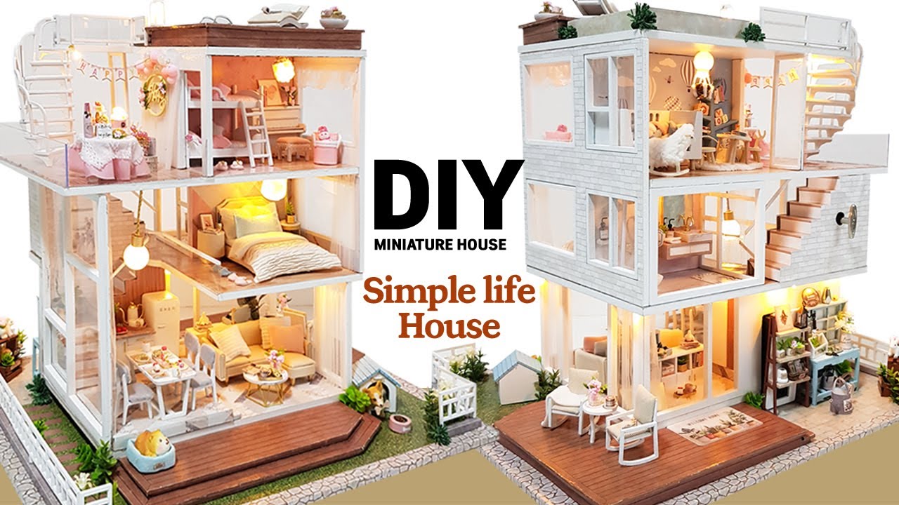 DIY Miniature Dollhouse KitㅣSimple life house 3Fㅣ심플라이프 3층ㅣ미니어처하우스ㅣ박소소(soso miniature)