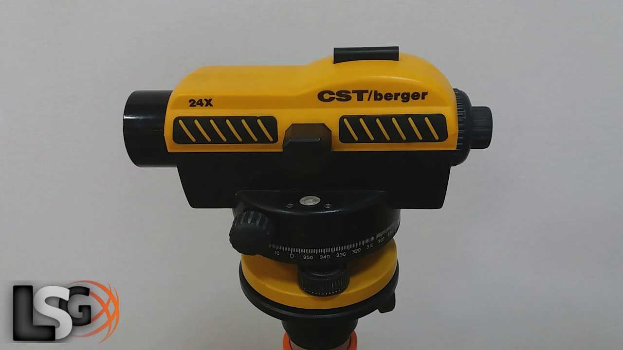 Оптический нивелир CST Berger SAL24X   Настройка пузырькового уровня