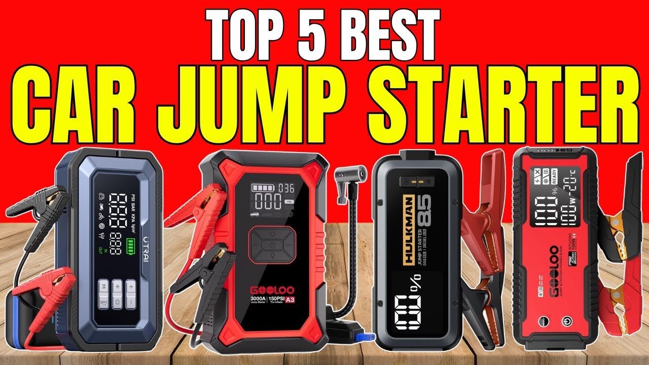 Best Car Jump Starters 2026 | Portable Jump Starter with Air Compressor & Fast Charging