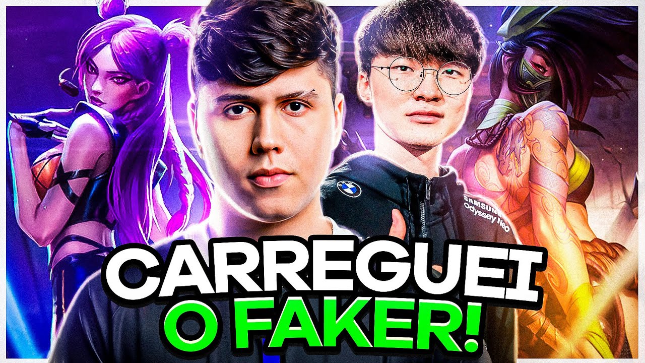EU CARREGUEI O FAKER NA SOLOQ COREANA!!!