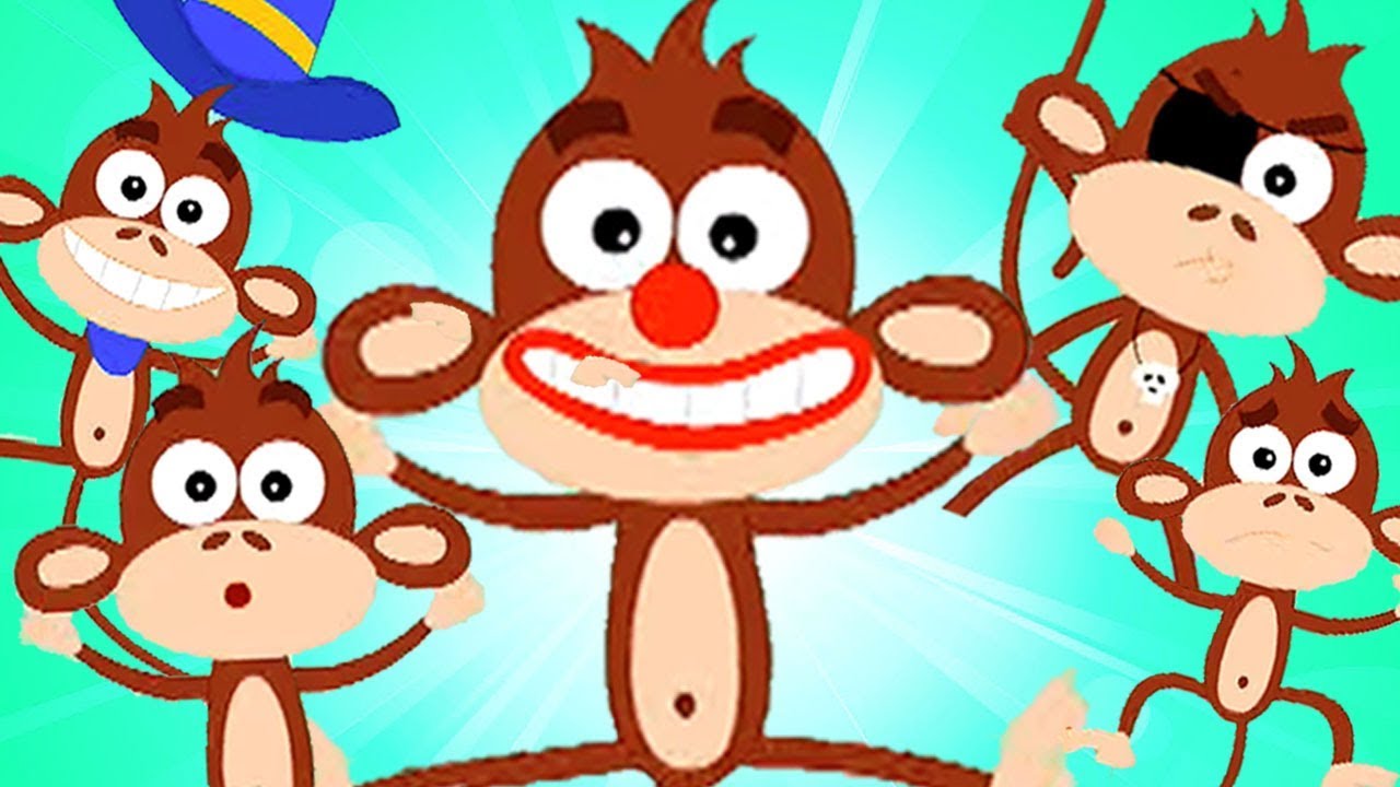 cinco macaquinhos | canções para crianças | Five Little Monkeys | Songs For Babies | Toddler Rhymes