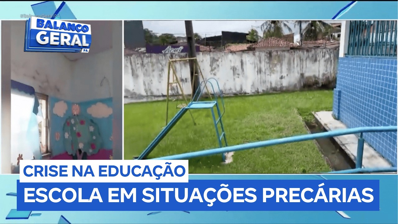 Sala de aula que atende crianças do maternal apresenta danos na estrutura em Ananindeua (PA)
