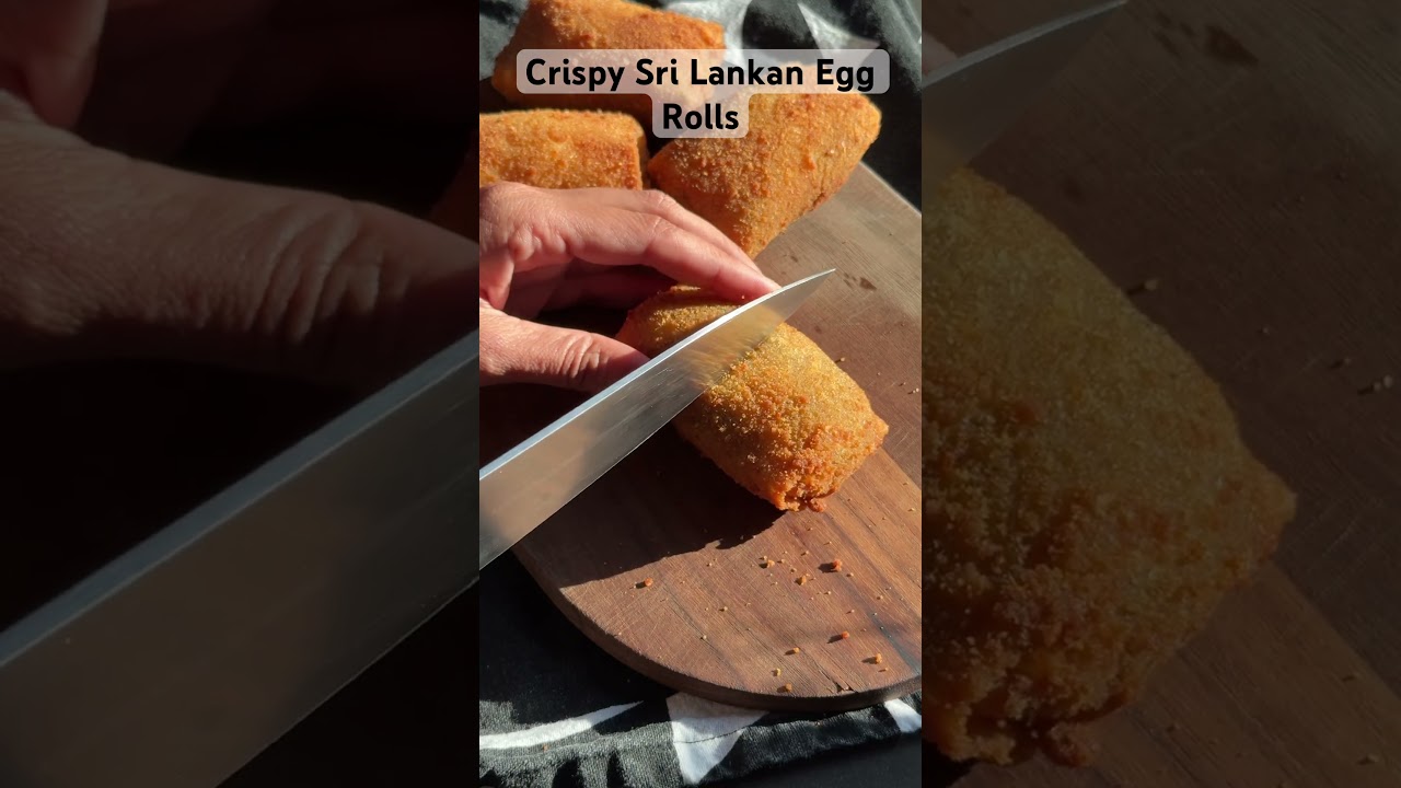 Sri Lankan Fish Egg Rolls (biththara rolls) ASMR. Love these amazing short-eat 