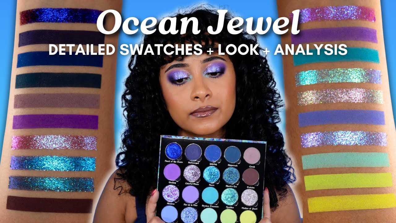 Bella Beaute Bar Ocean Jewel Palette | Swatches, eye look, detailed thoughts