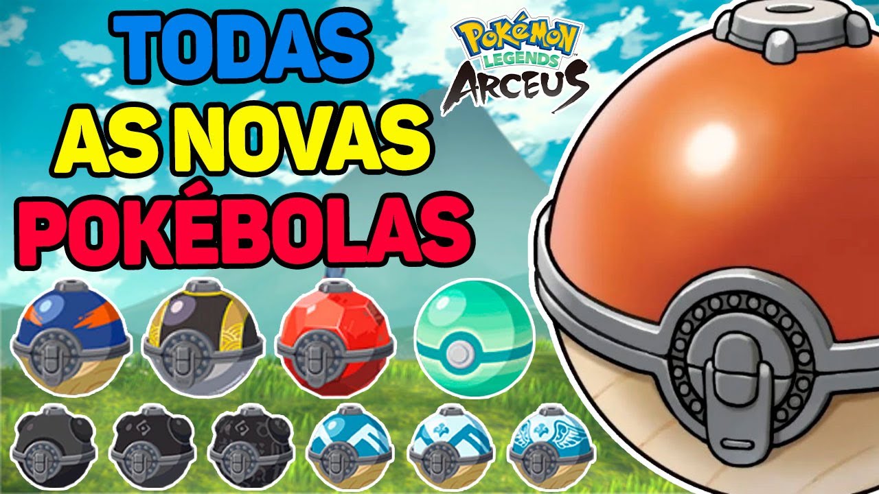 TODAS NOVAS POKÉBOLAS E SEUS EFEITOS EM POKÉMON LEGENDS ARCEUS !!