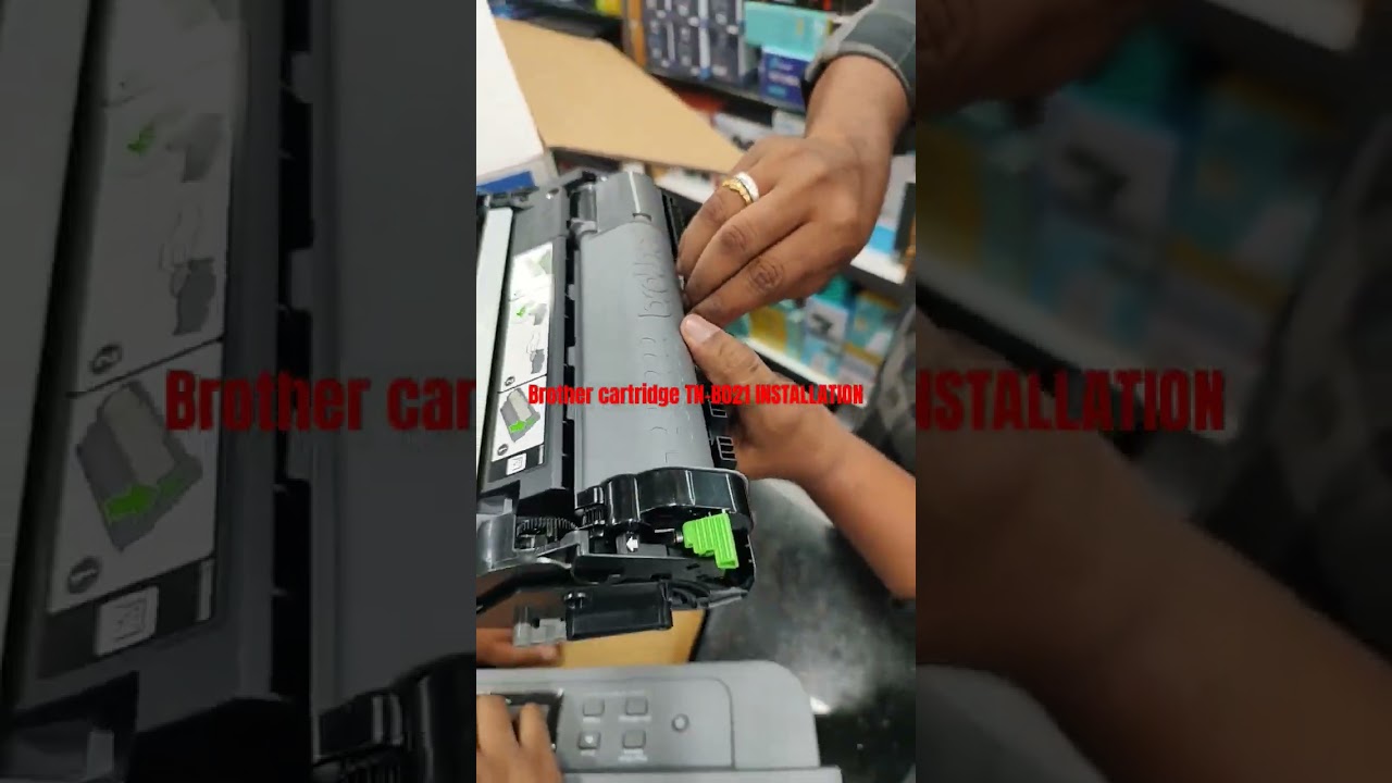 Brother cartridge installation #brotherprinter #cartridge #cartridgeinstallation  #printer