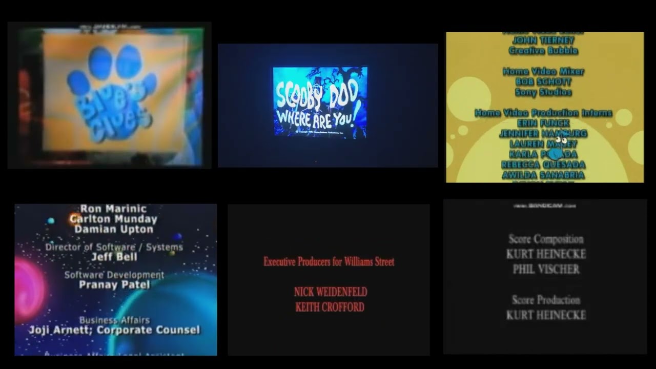 BC, 321P, OYC, Sesame Sings Karaoke, LTDOTD, Veggietales SDWAY! Credits Remix