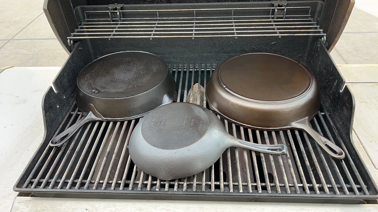 Seasoning Cast Iron On a Gas Grill