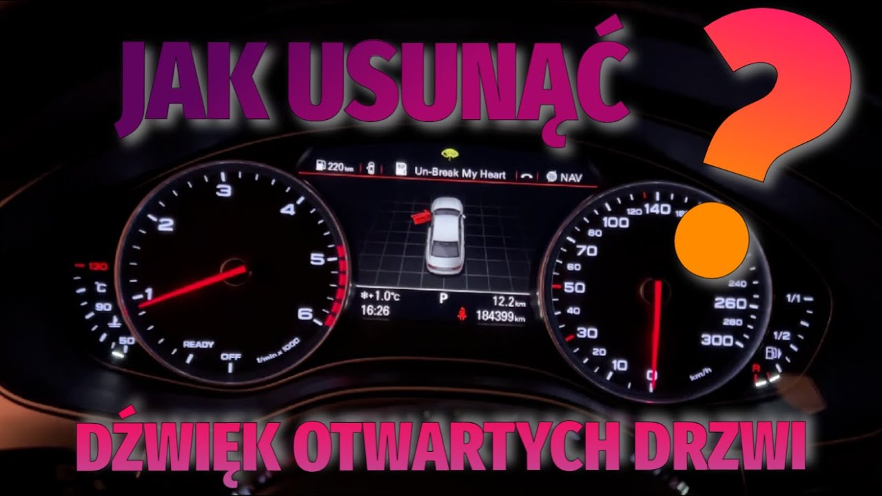 Jak wyłączyć denerwujący dźwięk otwartych drzwi Audi A3 A4 A5 A6 A7 A8  (VCDS)