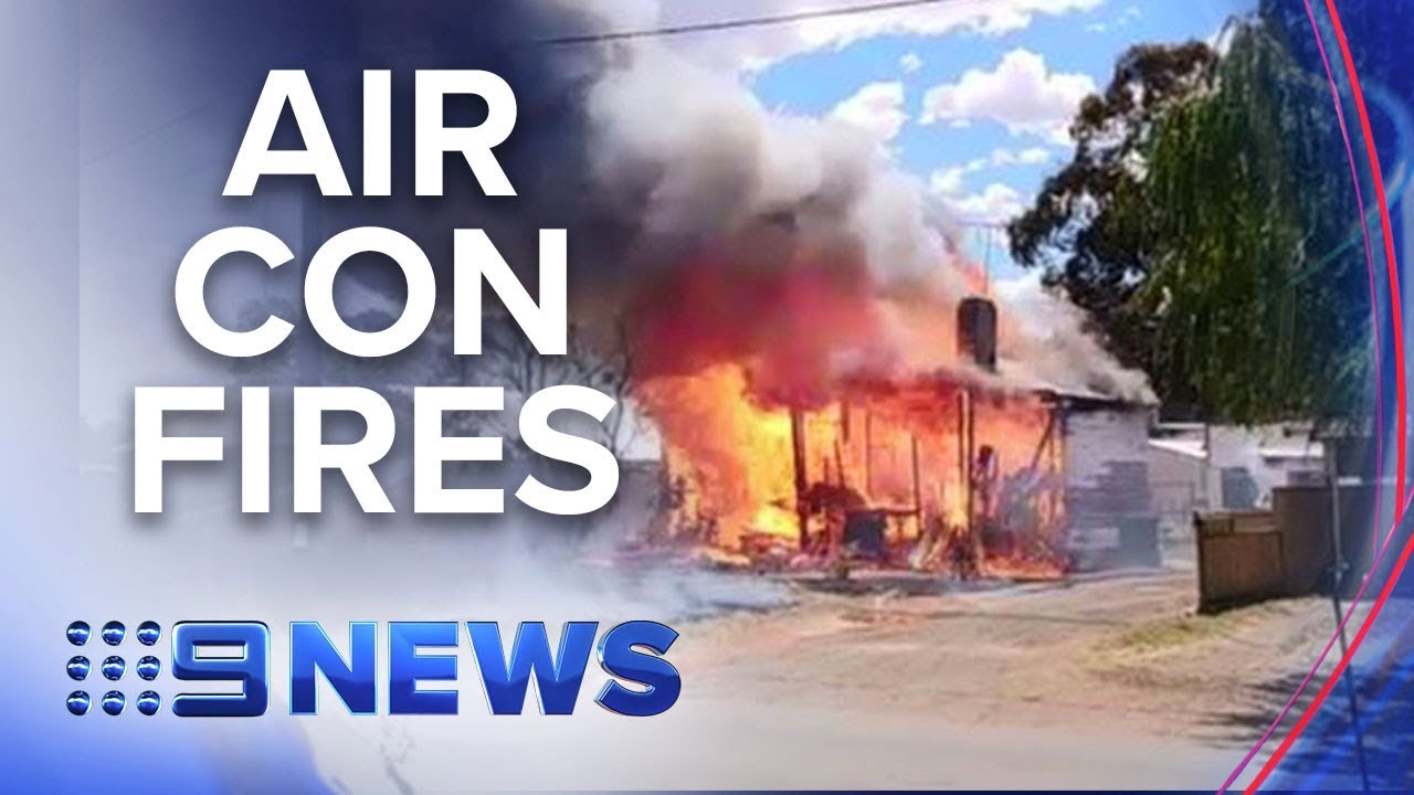 Homes destroyed by cooling air con unit fires | Nine News Australia