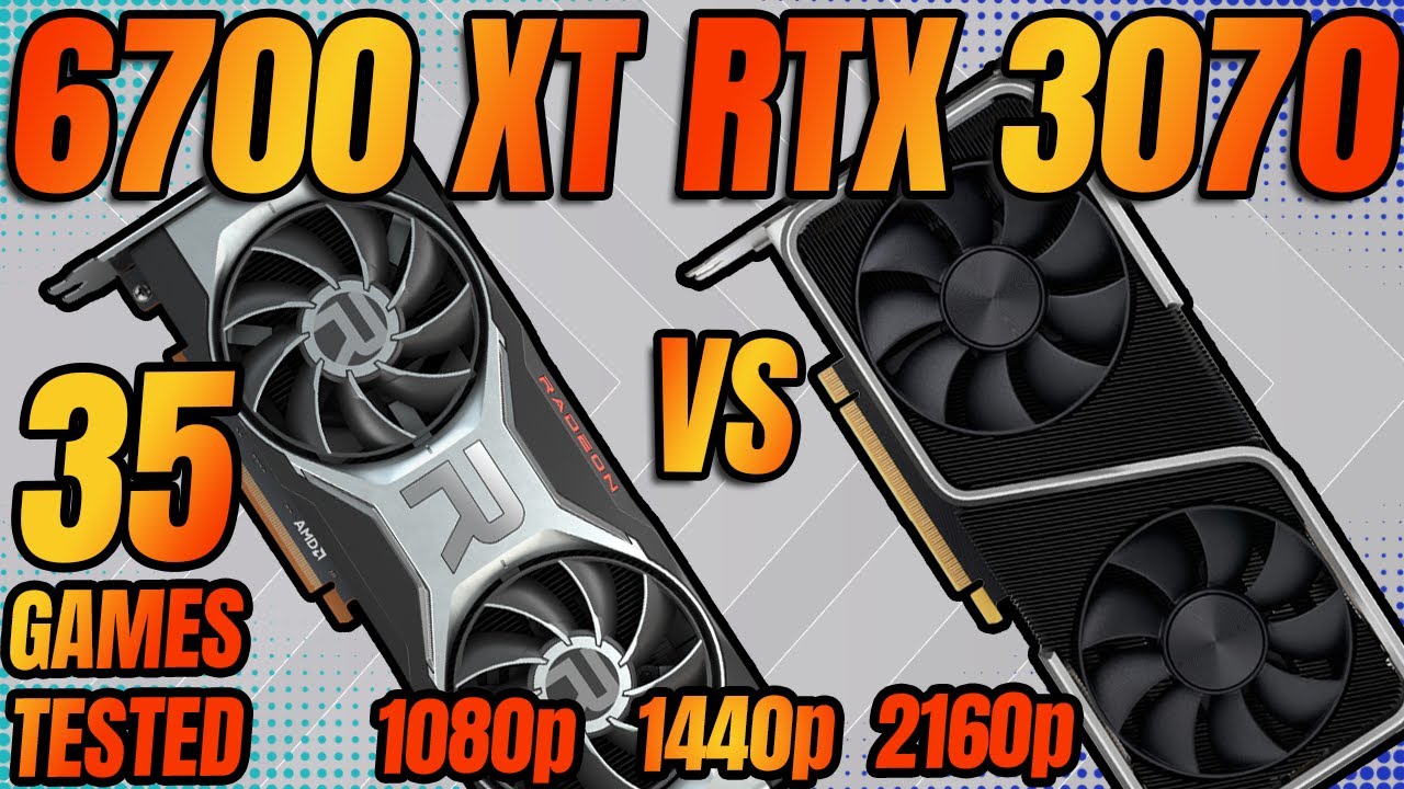 RTX 3070 vs RX 6700 XT | 35 Game Benchmark | 4K 2K HD
