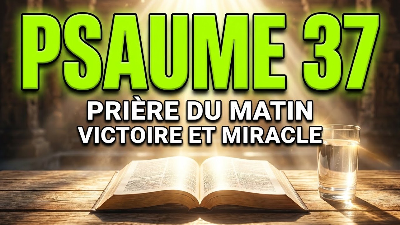 PRIÈRE DU MATIN – Psaume 37 Pour Protection, Victoire Et Miracle Divin