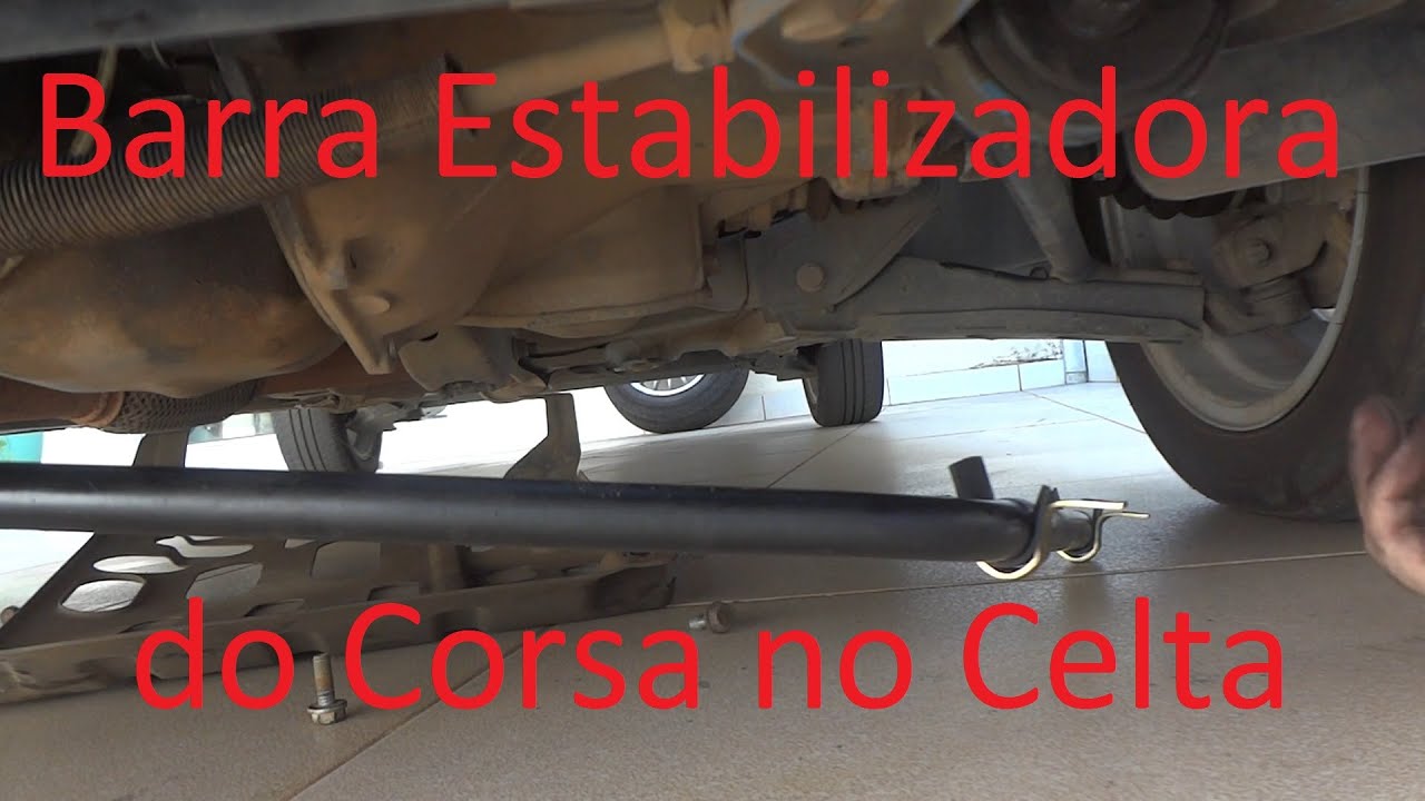 Barra estabilizadora do corsa no Celta! - Todo dono de celta deve usar!