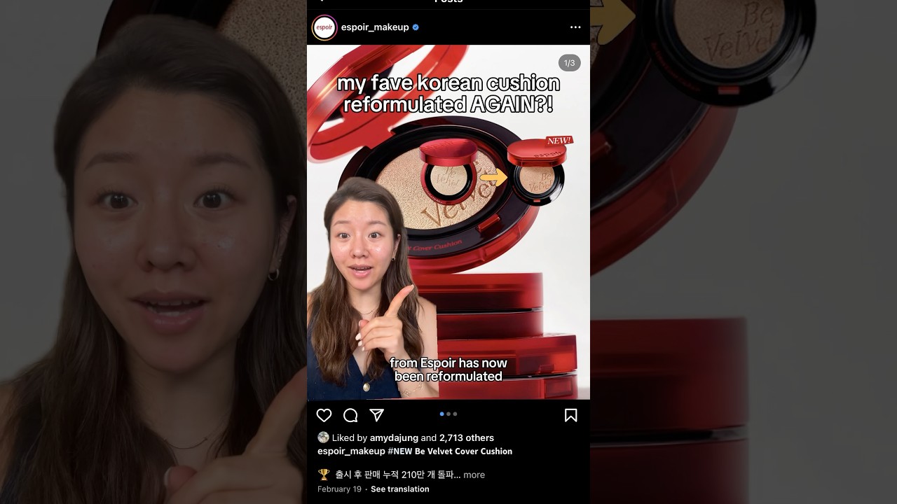 Best korean matte cushion is REFORMULATED?!😭 #beauty #makeup #cushionfoundation