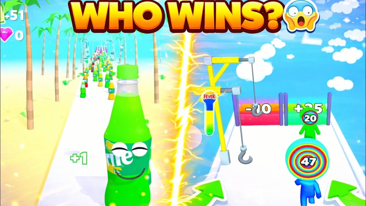 Juice Run VS Layer Man 😱 Who Wins the Ultimate Race?