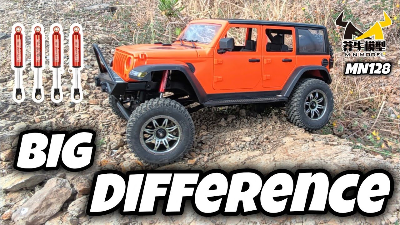 HOW TO UPGRADE SHOCKS - EASY BUILD - MN128 WHEELS DETAILING