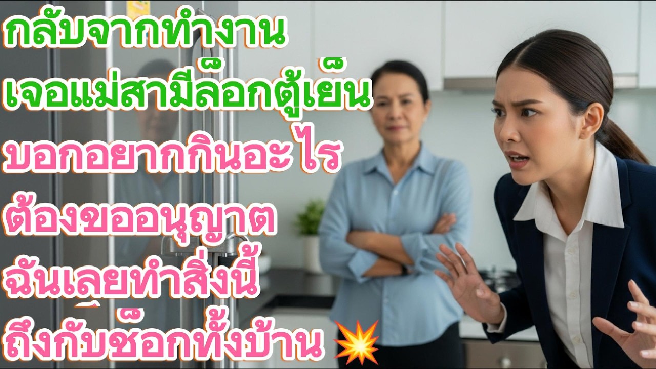 กลับจากทำงานเจอแม่สามีล็อกตู้เย็น บอกอยากกินอะไรต้องขออนุญาต ฉันเลย... 💥