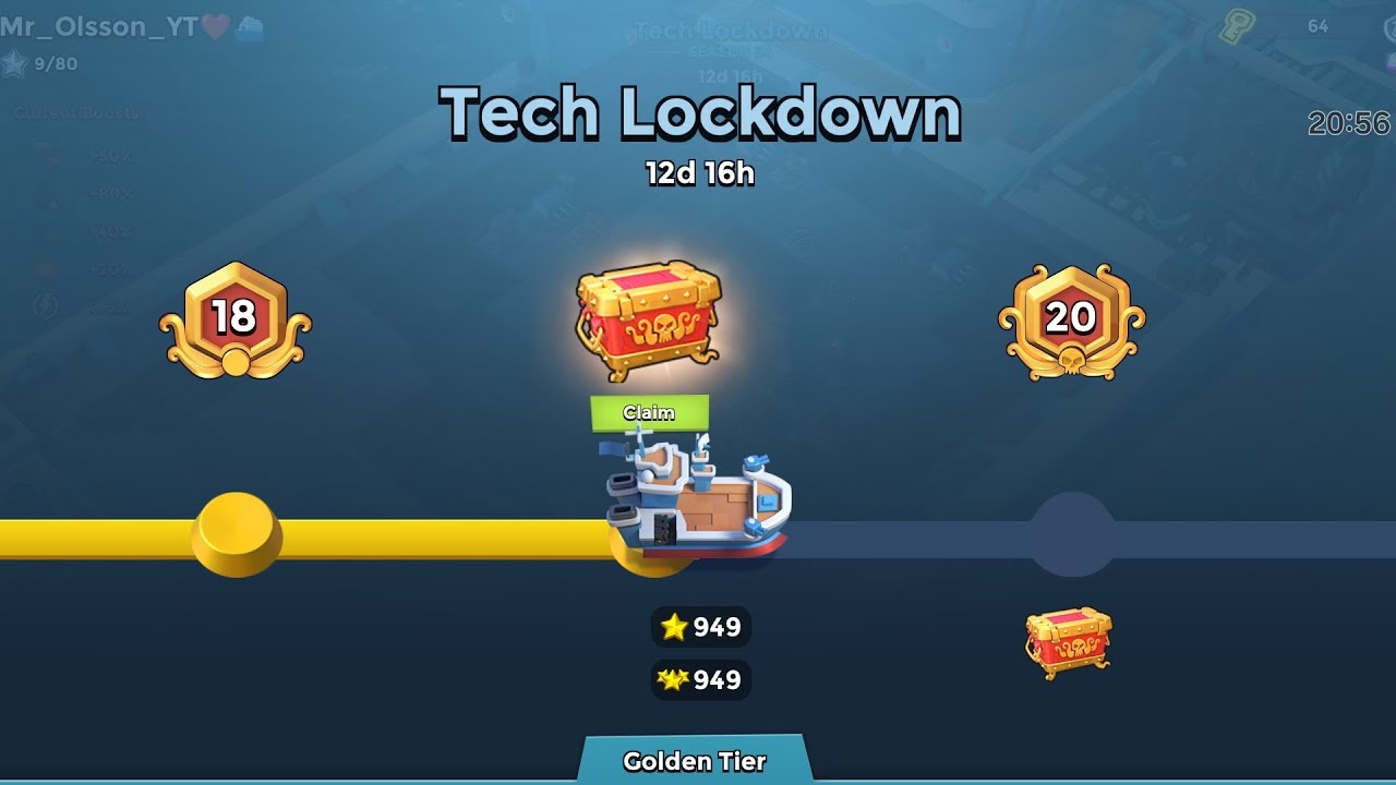 Rocket Choppa Push - F2P Account - Boom Beach Warships Season 84: Tech Lockdown