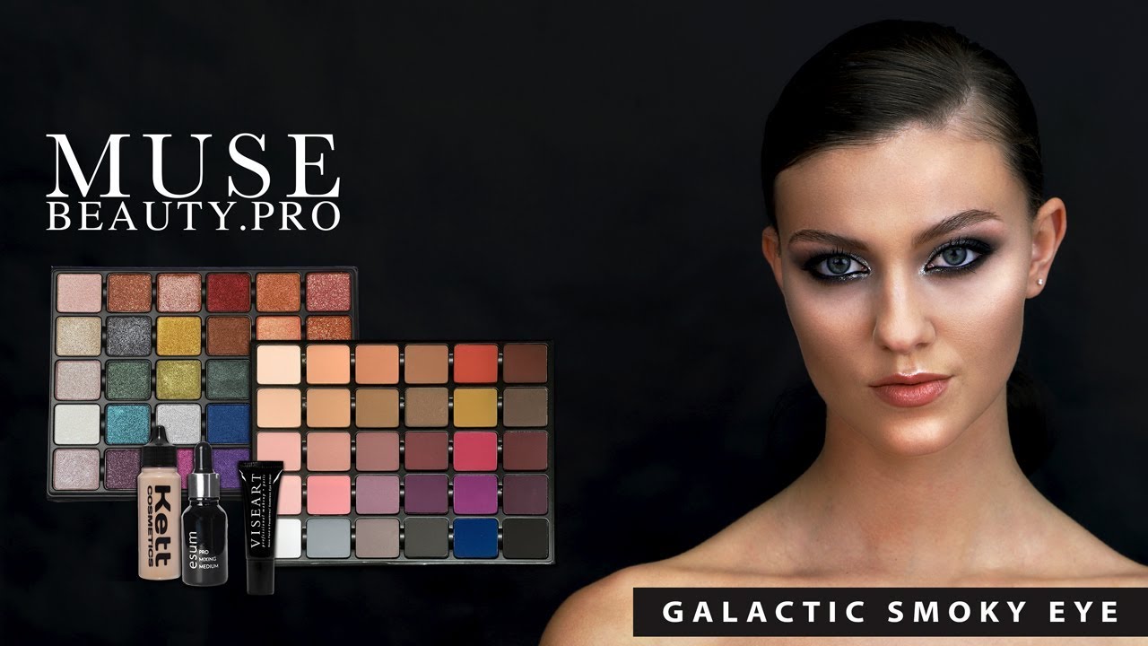 Makeup Tutorial: Viseart Grande Pro Volume 1 & Volume 2 - Galactic Smoky Eye