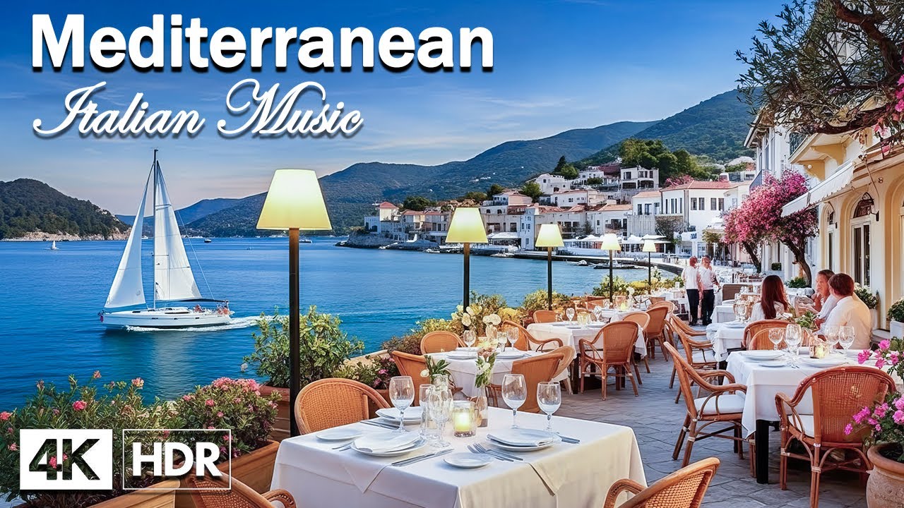 Chill Mediterranean Romantic Music 🎶🌊 Scenic Italian Coast & Sunny Coastal Roads Relaxation 🌊