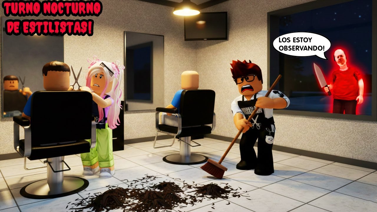 Turno Nocturno Siendo Estilistas En Una Barberia De Media Noche Clientes Extraños Llegan!😵🔪