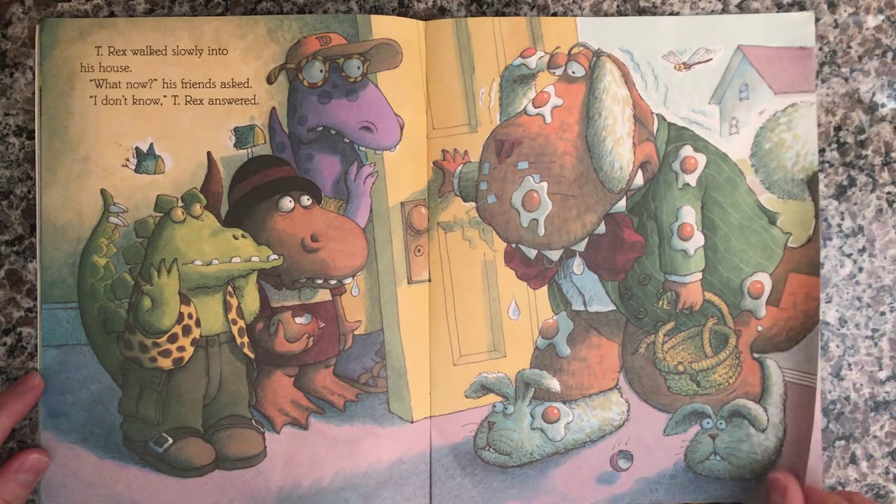 Read aloud - Here comes T Rex cottontail story book read aloud for kids