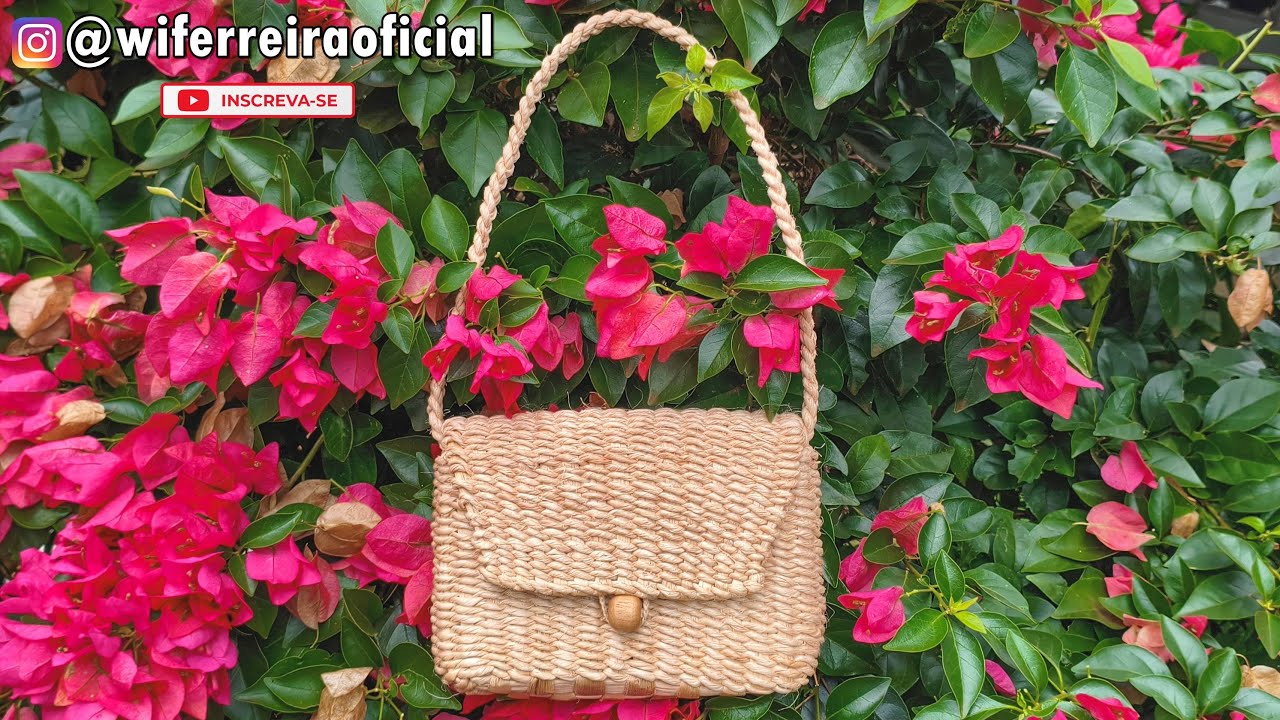 Como fazer bolsa com fibra de bananeira (Novo modelo!)