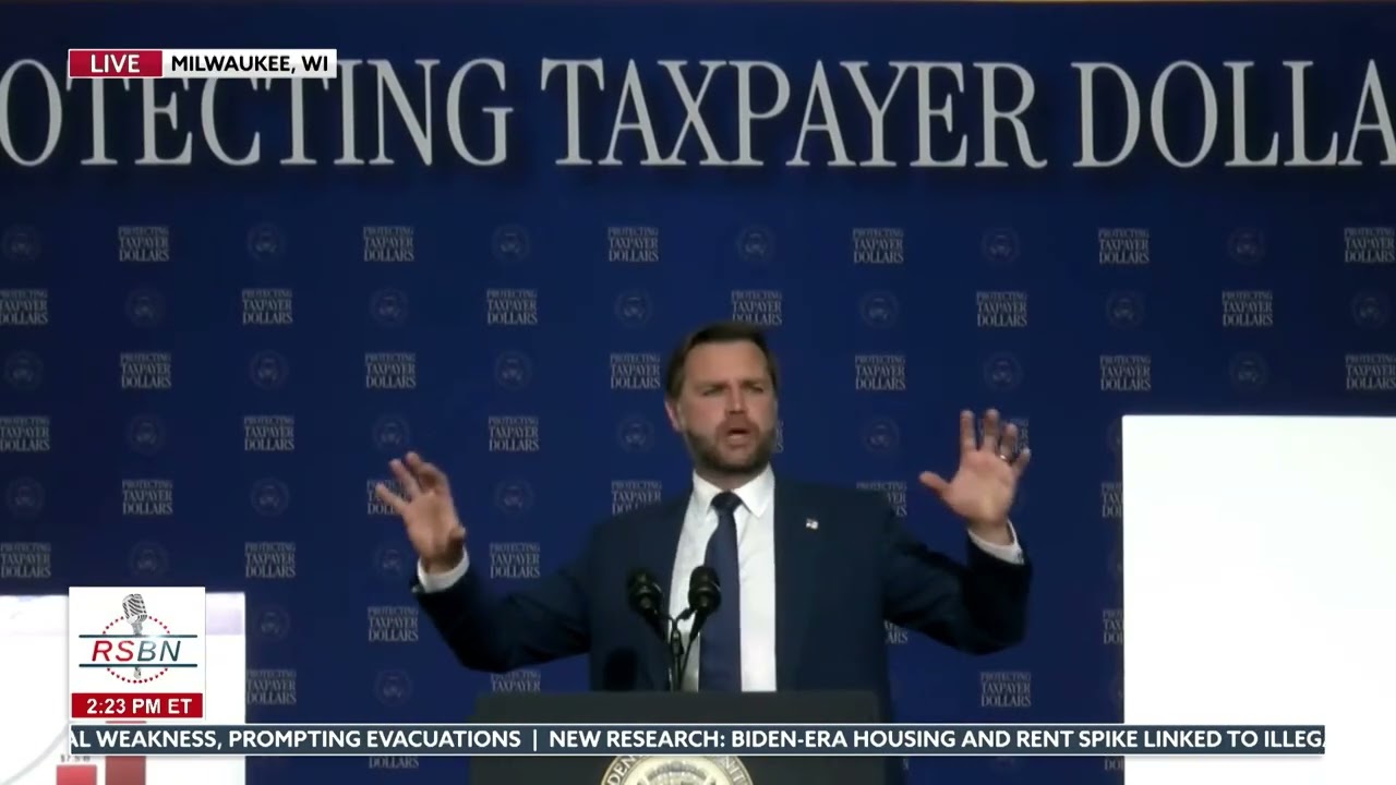 FULL SPEECH: Vice President Vance Addresses Wisconsin Fraud Concerns in Milwaukee - 07/08/26