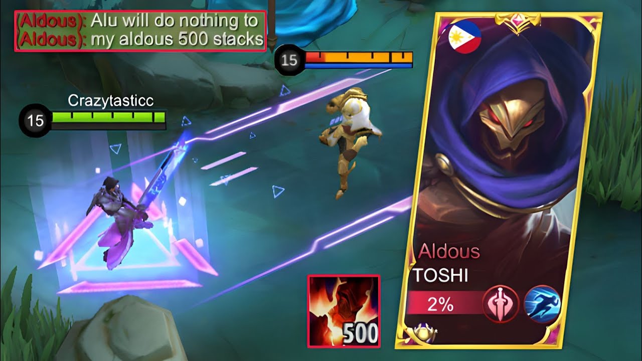 TOP GLOBAL ALUCARD VS 500 STACKS ALDOUS | HE TRASH TALK ME!!!😱 | MLBB