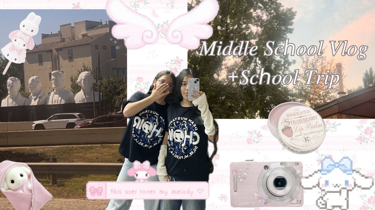 School girl diaries🐰🌷+Music trip 🎶🎵, Cici’s pizza 🍕 
