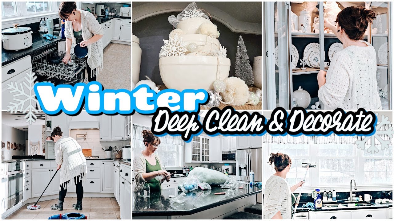 2024 NEW COZY WINTER CLEAN & DECORATE WITH ME | DECORATING AFTER CHRISTMAS  DEEP CLEANING MOTIVATION