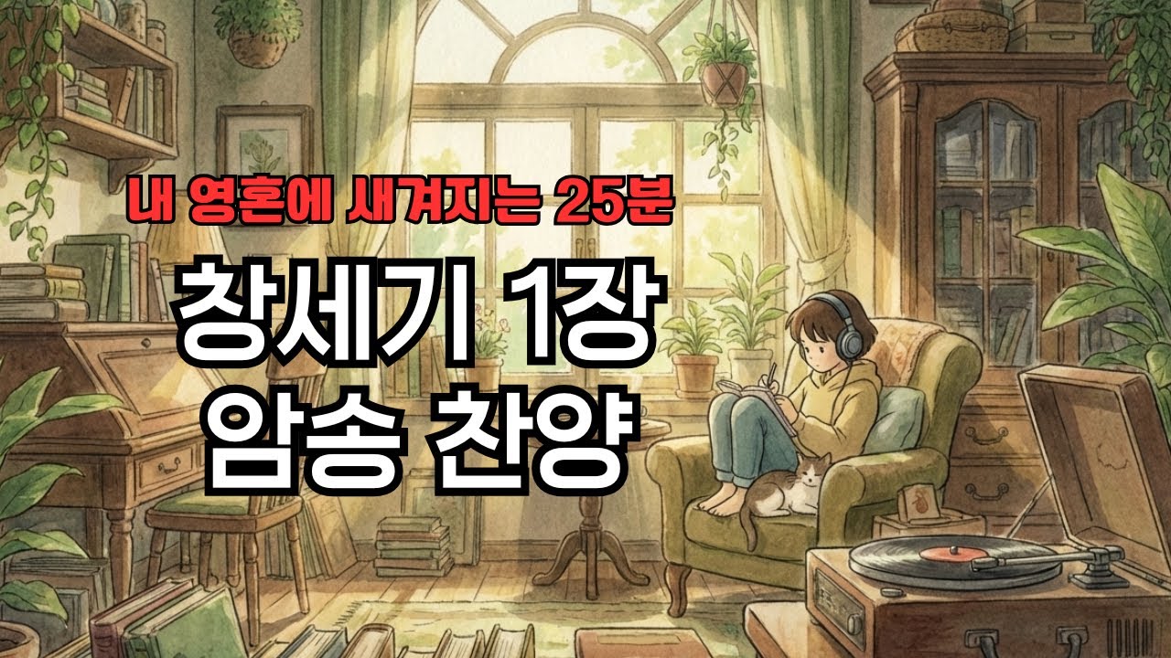 창세기 1장 전체 암송 (기쁨형+평안형) | 가장 쉬운 성경 암송 가이드 [25분 연속듣기]