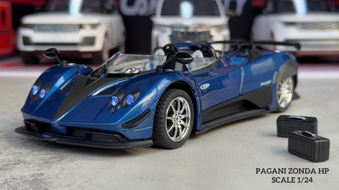 HD Miniature | Blue Pagani Zonda HP Convertible 1/24 Diecast Metal Car Model