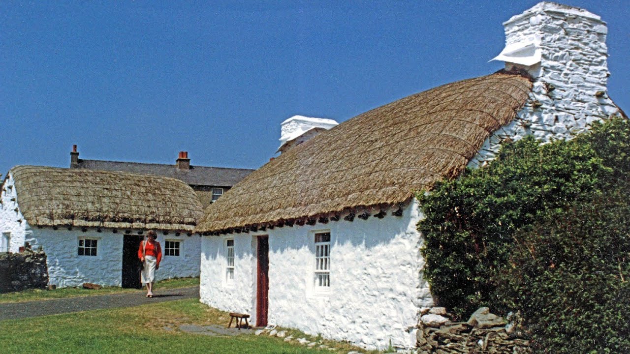Medieval village in Isle of Mann 