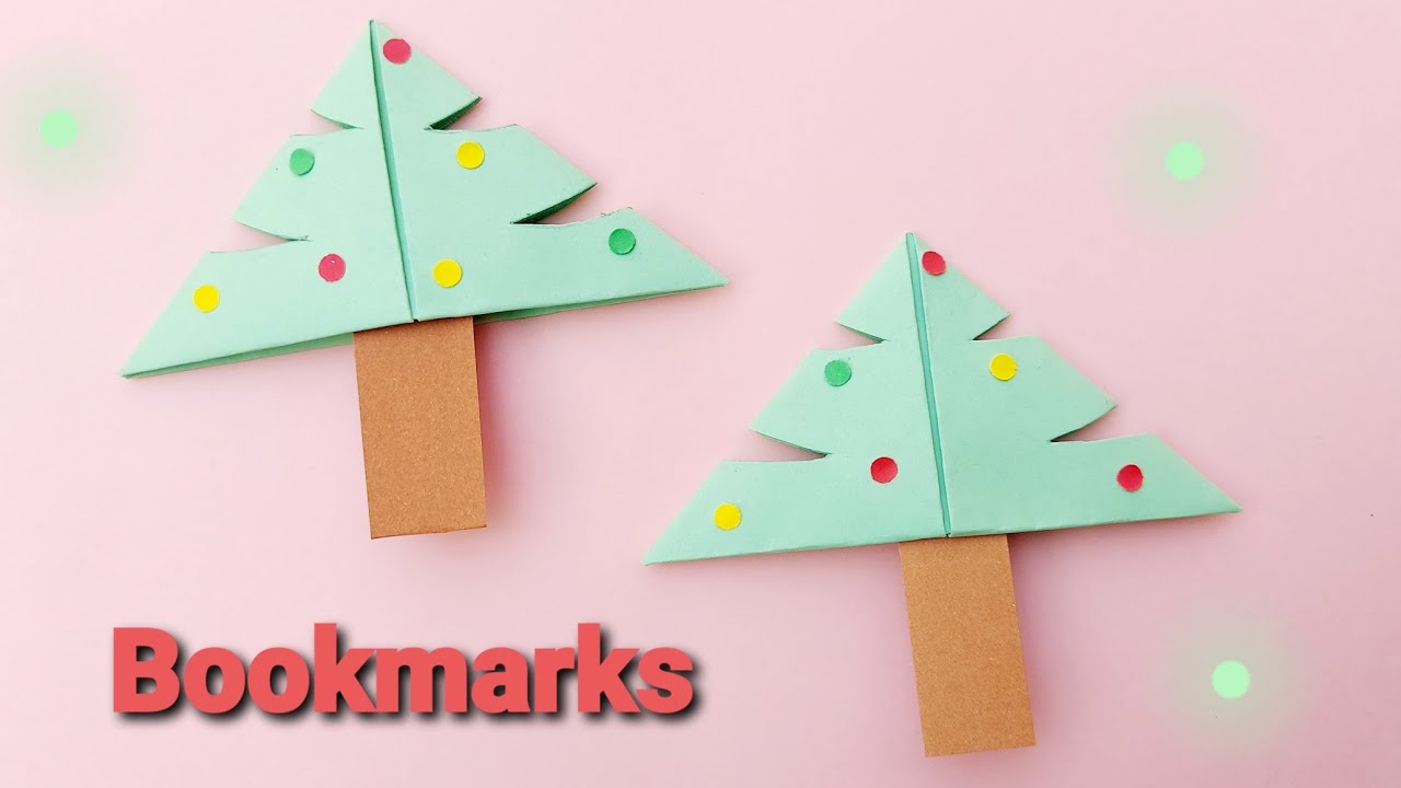 Christmas Tree Bookmarks / Diy Bookmarks / #Shorts #Christmastreebookmarks
