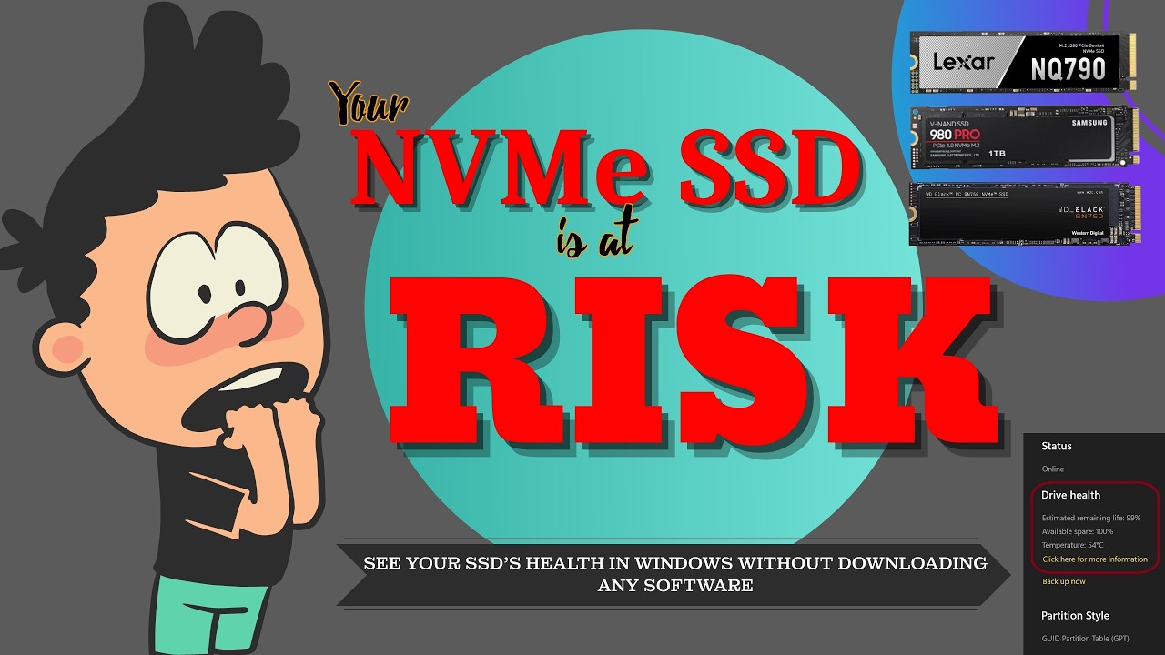 Discover How to Check your NVMe SSD's Health in Windows 11! (without any software download)