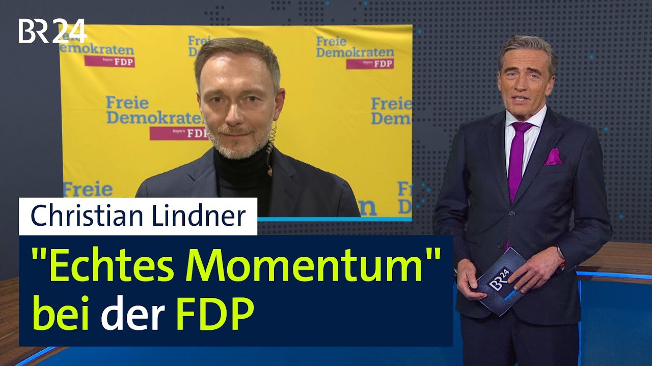 FDP-Chef Christian Lindner gibt sich optimistisch vor der Bundestagswahl am Sonntag | BR24