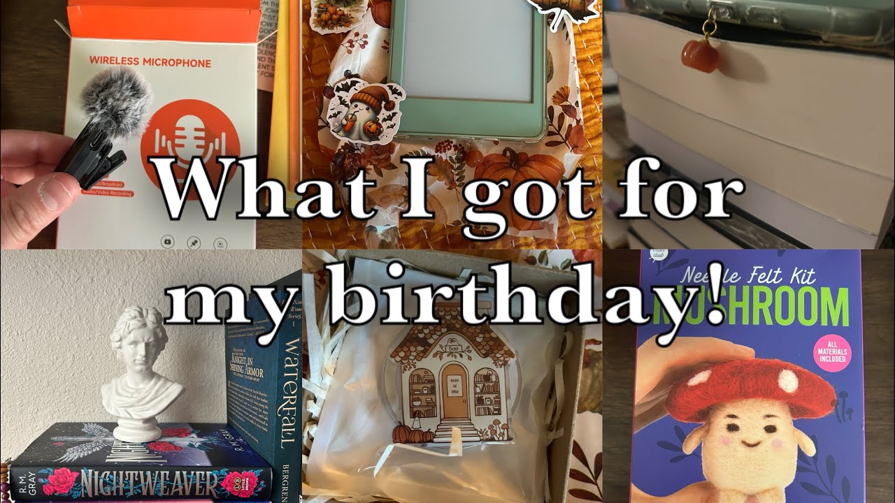 Birthday gifts & book haul!