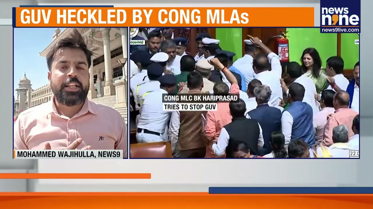 Karnataka Governor Opens Session, Congress MLAs Heckle Over MGNREGA Address | News9