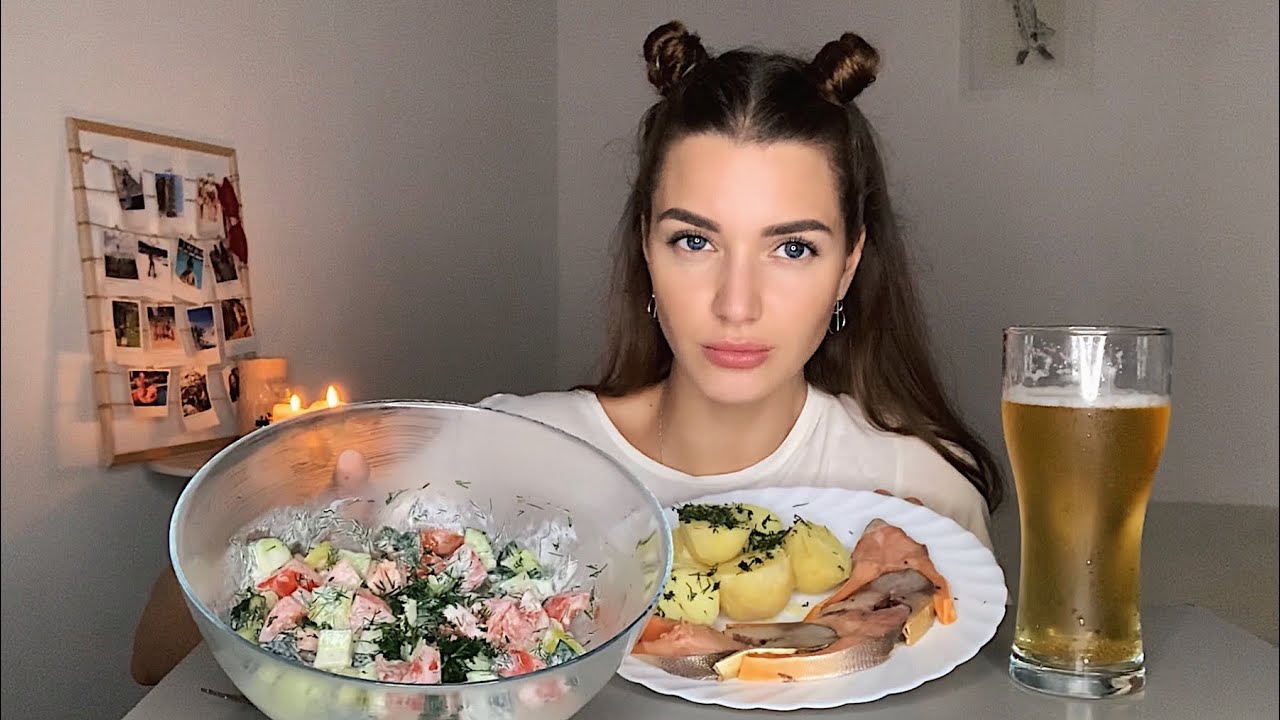 БРОСАЮ ПИТЬ❌ ТИНДЕР | МУКБАНГ пиво рыба || не ASMP || MUKBANG